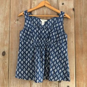 Banana Republic cotton tank batik print